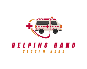 Medical Emergency Ambulance logo design