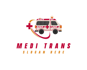 Medical Emergency Ambulance logo design