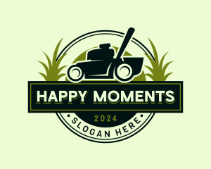 Lawn Mower Landscaping Logo