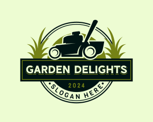 Lawn Mower Landscaping logo design