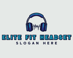 Headset Music Audio logo design