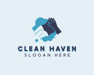 Sanitary Cleaning Wipe logo design