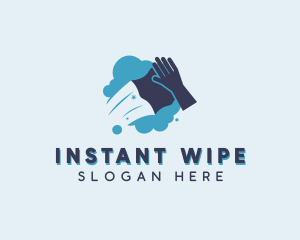 Sanitary Cleaning Wipe logo design