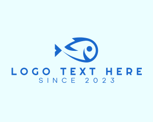 Happy Blue Fish  logo
