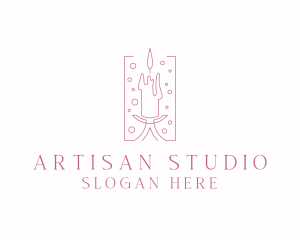 Handmade Artisanal Candle logo design