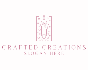 Handmade Artisanal Candle logo