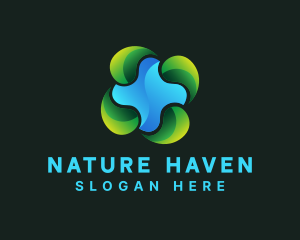 Natural Medicine Leaf logo design