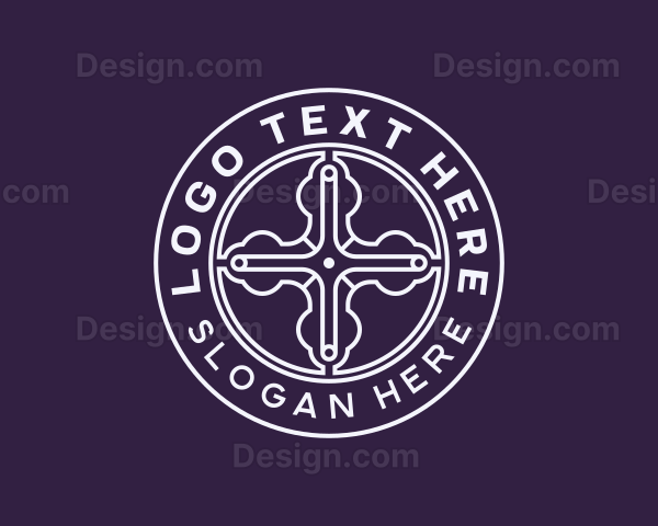 Religious Christian Cross Logo