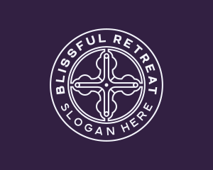 Religious Christian Cross logo design