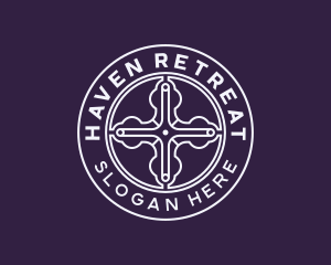 Religious Christian Cross logo design