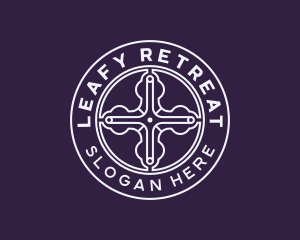 Religious Christian Cross logo design