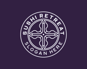 Religious Christian Cross logo design