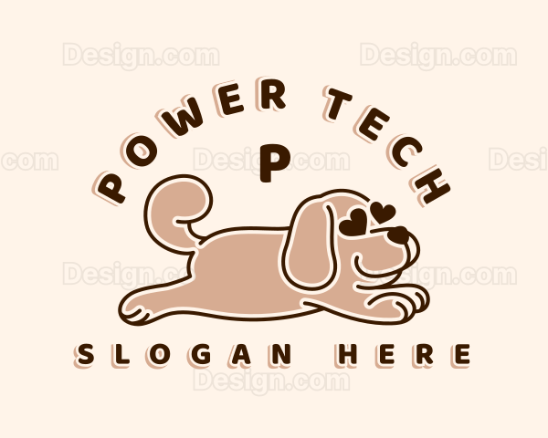 Dog Puppy Heart Logo