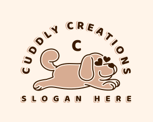 Dog Puppy Heart logo design
