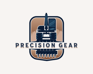 Excavator Heavy Equipment logo