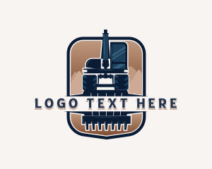 Equipment - Excavator Heavy Equipment logo design