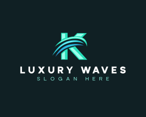 Generic Wave Letter K logo design