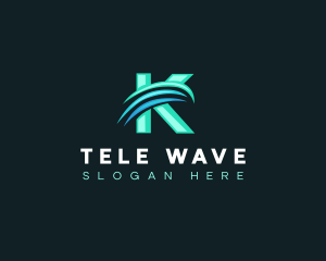 Generic Wave Letter K logo design