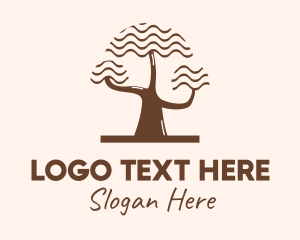 Brown Savanna Tree logo