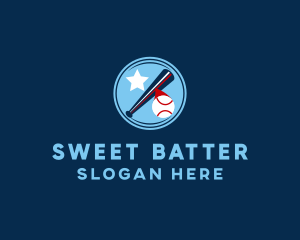 Baseball Slugger Batter Hit logo design