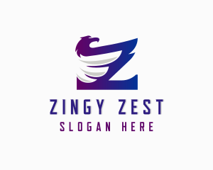 Eagle Wings Letter Z logo design