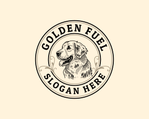 Golden Retriever Dog logo design