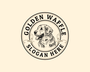 Golden Retriever Dog logo design