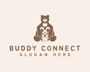 Bear Rabbit Daycare logo design