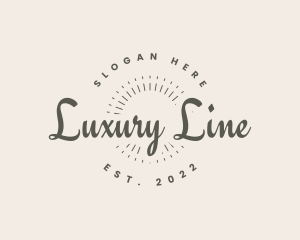 Luxury Cursive Business logo design