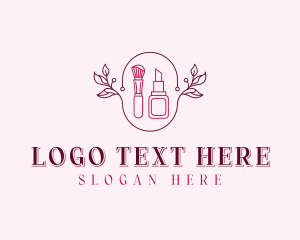 Makeup Brush Lipstick logo