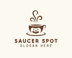 Hot Brewed Coffee Cup logo