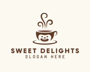 Hot Brewed Coffee Cup logo