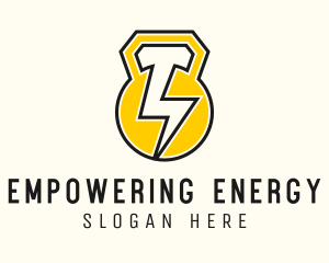 Energy Power Kettlebell logo design