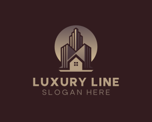 Luxury Real Estate Building logo design