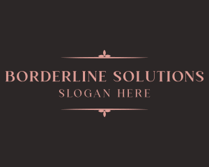 Feminine Border Business logo design