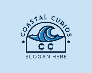 Sea Wave Surfing logo design