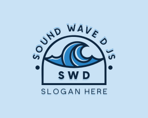 Sea Wave Surfing logo design