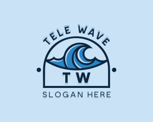 Sea Wave Surfing logo design