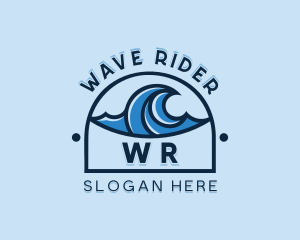 Sea Wave Surfing logo design