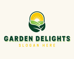 Gardener Agriculture Landscaping logo design