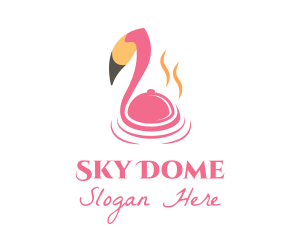 Fine Dining Flamingo  logo design