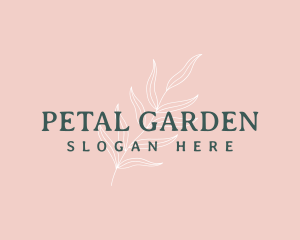 Organic Leaf Wordmark logo design