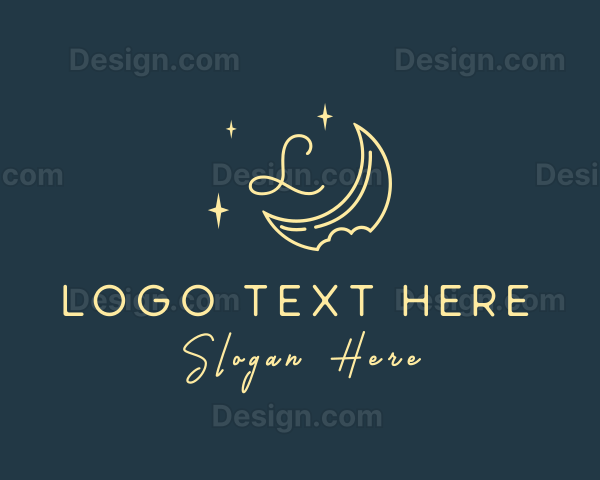 Starry Night Moon Logo