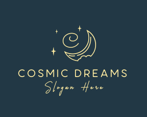 Starry Night Moon logo design