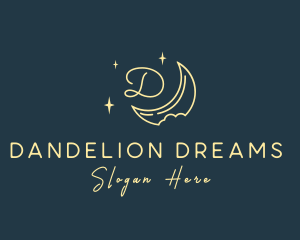 Starry Night Moon logo design