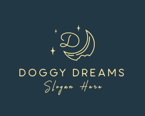 Starry Night Moon logo design