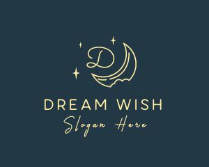 Starry Night Moon logo design