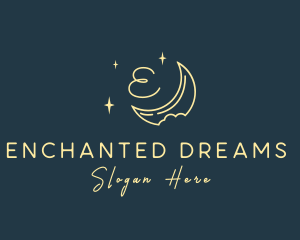 Starry Night Moon logo design