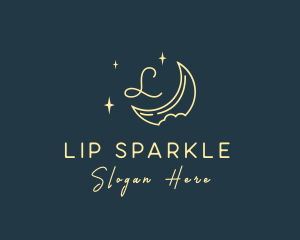 Starry Night Moon logo design