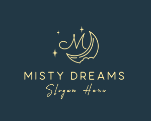 Starry Night Moon logo design